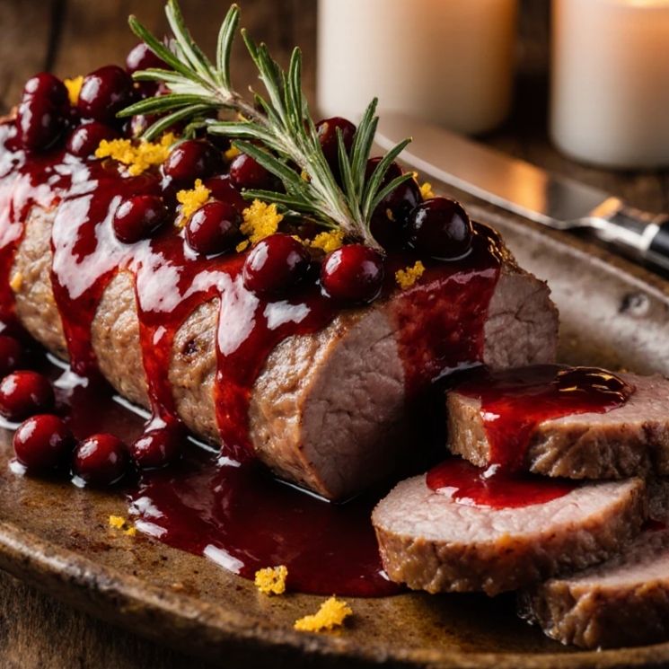 Cranberry Glazed Pork Tenderloin