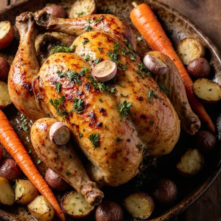 Roasted Garlic Herb Chicken