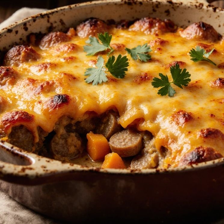 Sweet Potato and Sausage Casserole