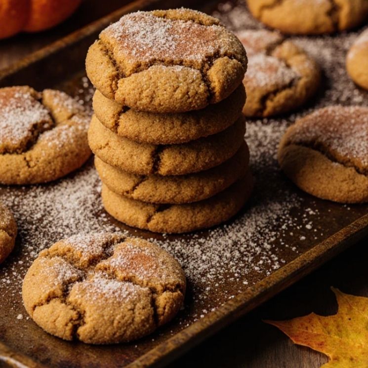 Pumpkin Snickerdoodle Cookies
