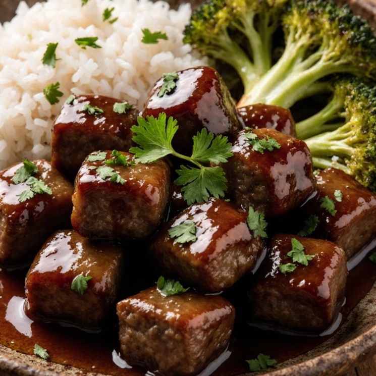 Honey Garlic Steak Bites