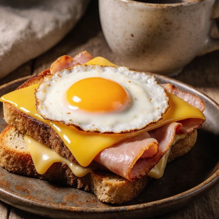 Egg and Ham Breakfast Sandwich