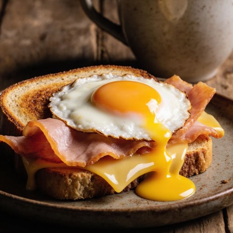 Egg and Ham Breakfast Sandwich