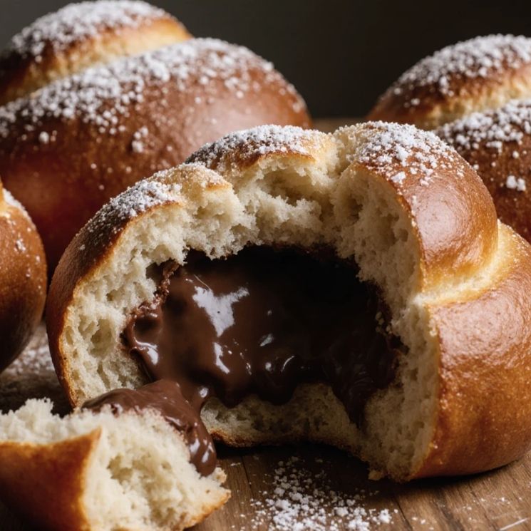 Chocolate-Filled Brioche Buns