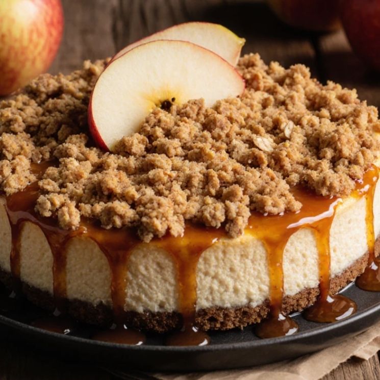 Apple Crumble Cheesecake