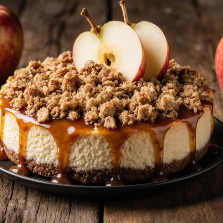 Apple Crumble Cheesecake