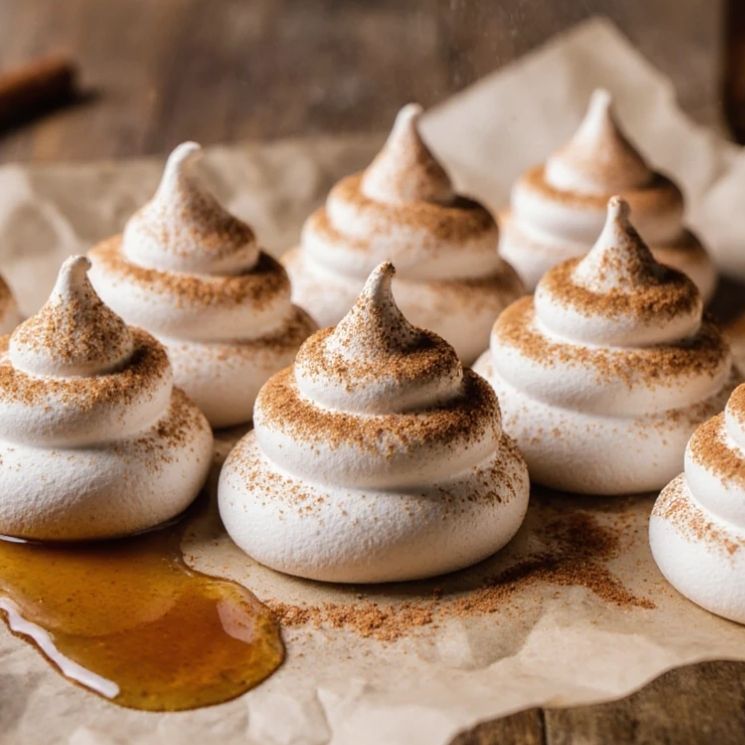Cinnamon Maple Meringues