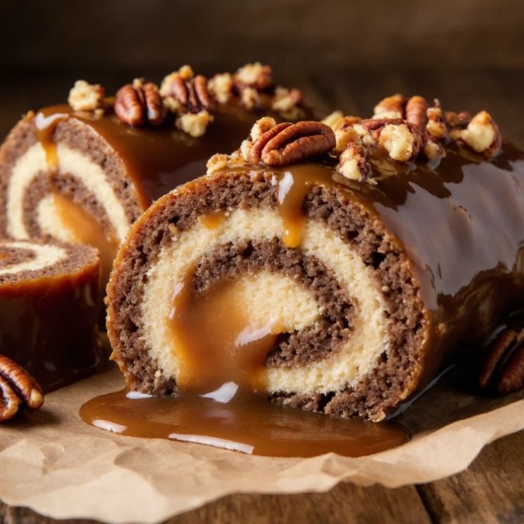 Caramel Candy Pecan Roll
