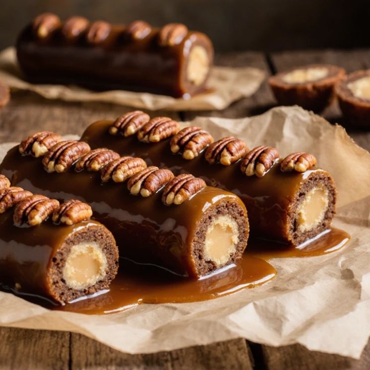 Caramel Pecan Logs