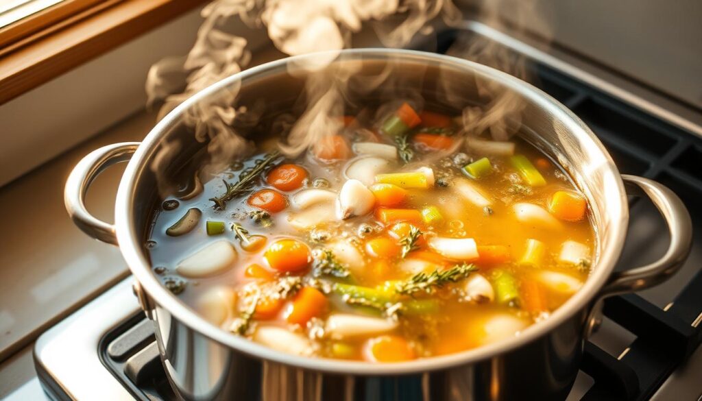 Hearty Soup Broth Preparation