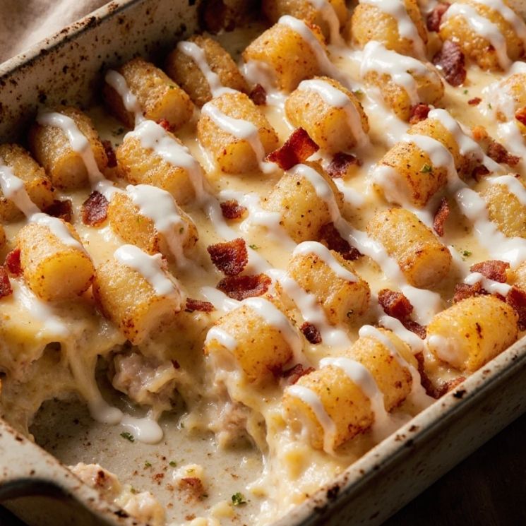 Chicken Bacon Ranch Tater Tot 