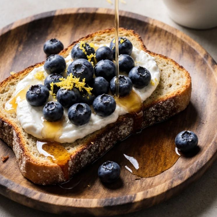 Blueberry Ricotta Toast