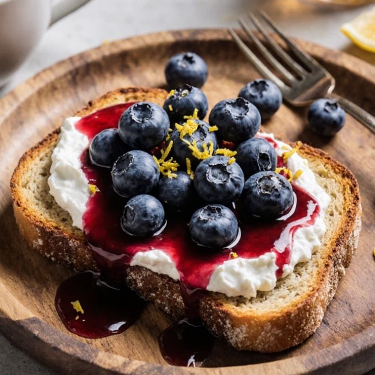 Blueberry Ricotta Toast